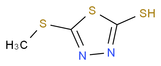 5-(methylsulfanyl)-1,3,4-thiadiazole-2-thiol_分子结构_CAS_6264-40-0