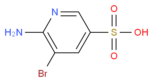 6-amino-5-bromopyridine-3-sulfonic acid_分子结构_CAS_247582-62-3