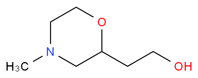 2-(4-Methylmorpholin-2-yl)ethanol_分子结构_CAS_959238-42-7)