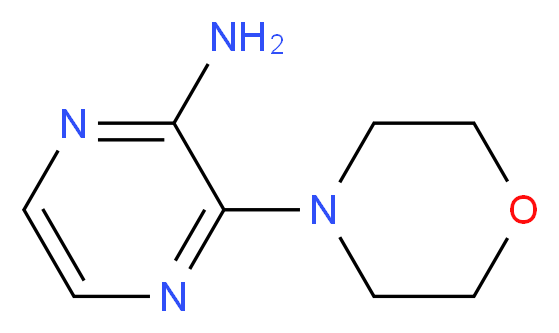 2-Amino-3-morpholin-4-ylpyrazine_分子结构_CAS_117719-16-1)