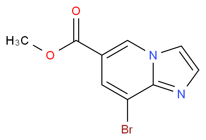 Methyl 8-bromo-imidazo[1,2-a]pyridine-6-carboxylate_分子结构_CAS_1234616-08-0)