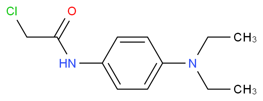 2-Chloro-N-(4-diethylamino-phenyl)-acetamide_分子结构_CAS_)