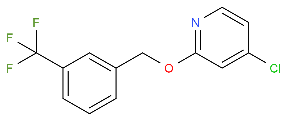 4-chloro-2-{[3-(trifluoromethyl)phenyl]methoxy}pyridine_分子结构_CAS_1346707-19-4