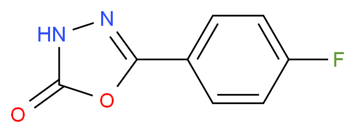 5-(4-fluorophenyl)-2,3-dihydro-1,3,4-oxadiazol-2-one_分子结构_CAS_121649-18-1)