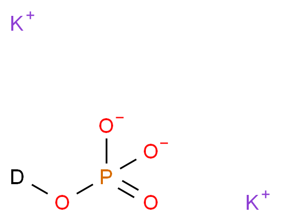 磷酸氘二钾_分子结构_CAS_22387-03-7)