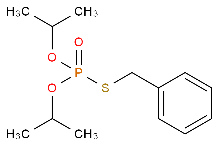 bis(propan-2-yl) (benzylsulfanyl)phosphonate_分子结构_CAS_26087-47-8