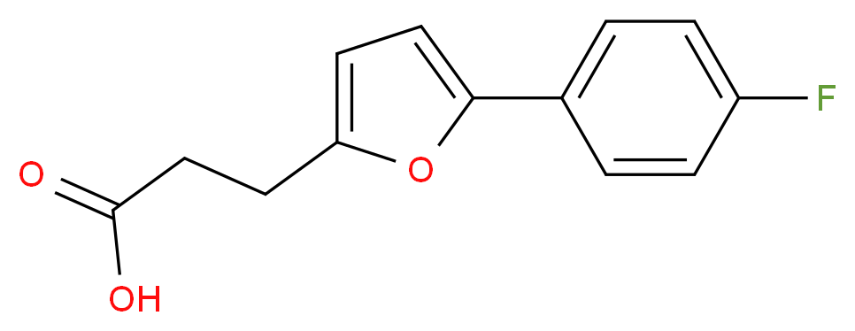 3-[5-(4-fluorophenyl)furan-2-yl]propanoic acid_分子结构_CAS_23589-03-9