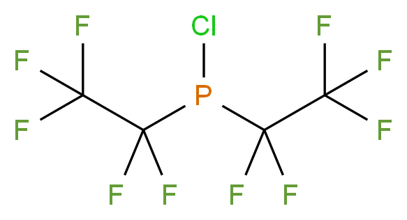 chlorobis(pentafluoroethyl)phosphane_分子结构_CAS_35449-89-9