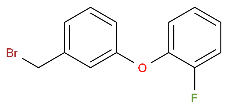 3-(Bromomethyl)-2'-fluorodiphenyl ether_分子结构_CAS_242812-04-0)