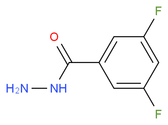 3,5-Difluorobenzoic acid hydrazide 97%_分子结构_CAS_244022-63-7)