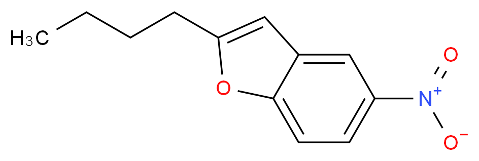 2-butyl-5-nitro-1-benzofuran_分子结构_CAS_133238-87-6