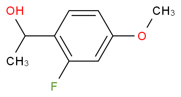 2-Fluoro-4-methoxy-alpha-methylbenzyl alcohol_分子结构_CAS_)