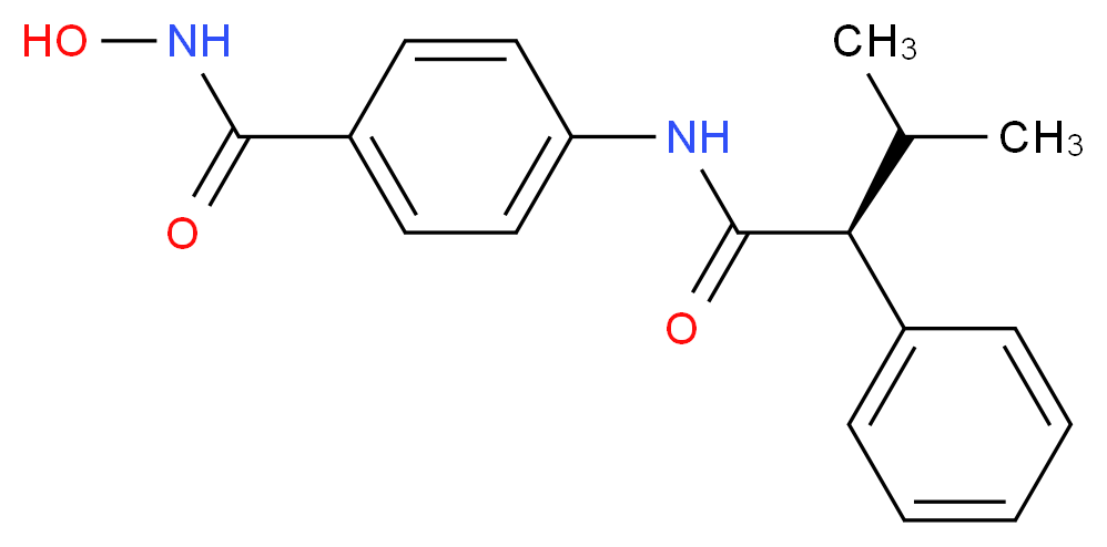 N-hydroxy-4-[(2S)-3-methyl-2-phenylbutanamido]benzamide_分子结构_CAS_935881-37-1