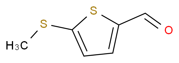 5-(methylthio)thiophene-2-carbaldehyde_分子结构_CAS_24445-35-0)