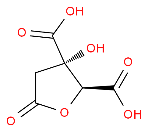 (2S,3S)-3-hydroxy-5-oxooxolane-2,3-dicarboxylic acid_分子结构_CAS_27750-13-6