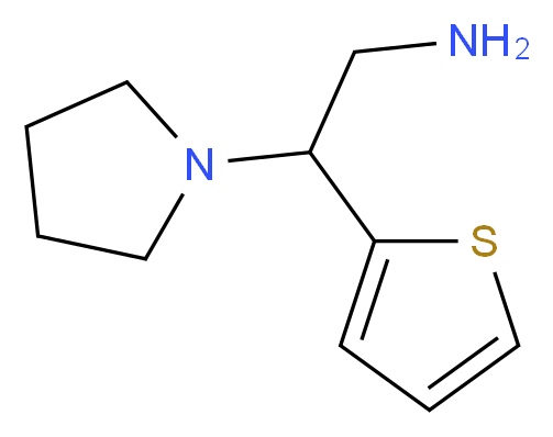 2-(pyrrolidin-1-yl)-2-(thiophen-2-yl)ethan-1-amine_分子结构_CAS_142919-86-6