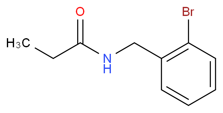 N-[(2-bromophenyl)methyl]propanamide_分子结构_CAS_915921-40-3