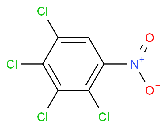 1,2,3,4-tetrachloro-5-nitrobenzene_分子结构_CAS_879-39-0