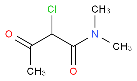 2-chloro-N,N-dimethyl-3-oxobutanamide_分子结构_CAS_5810-11-7