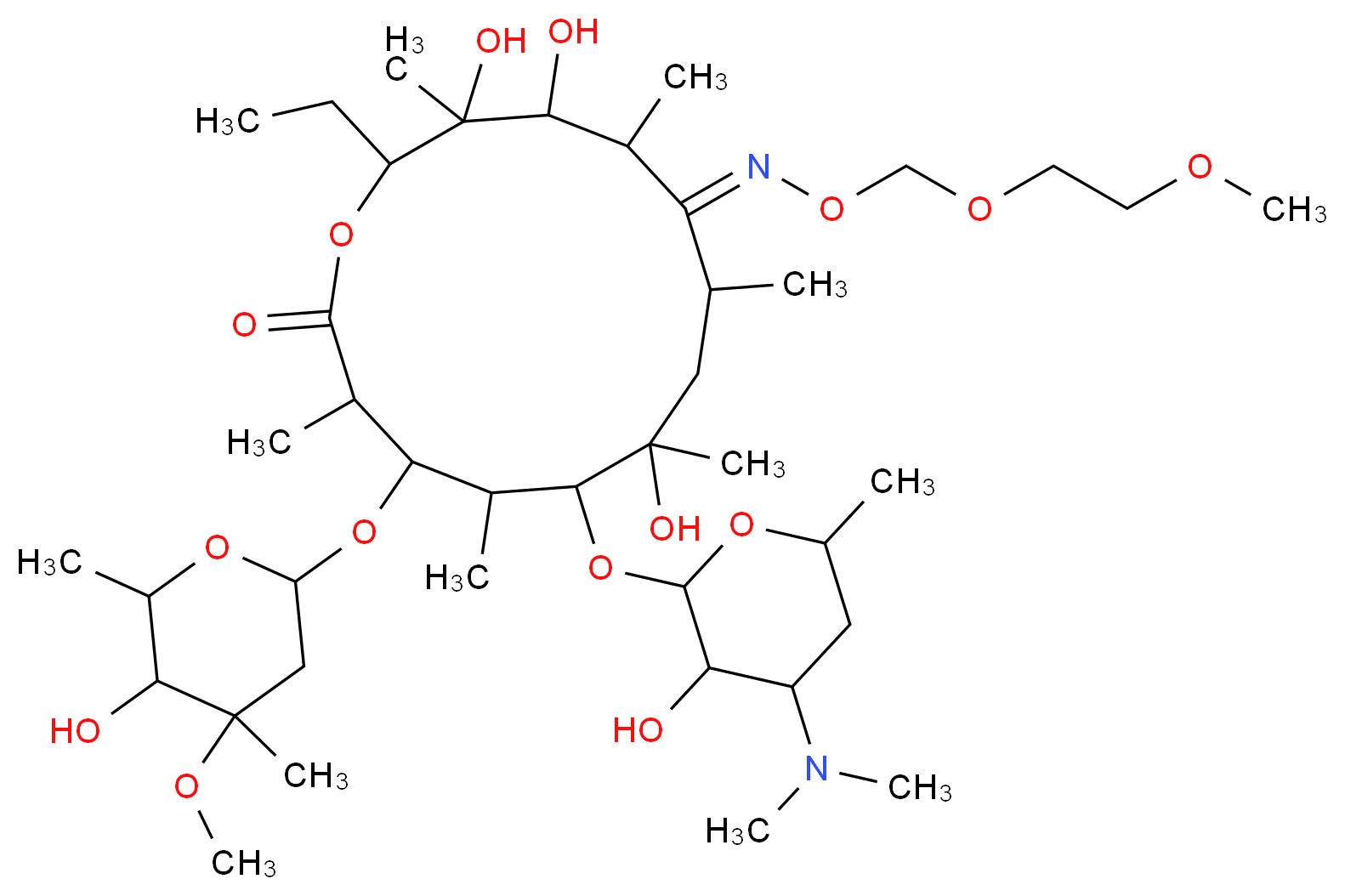 Roxithromycin_分子结构_CAS_80214-83-1)