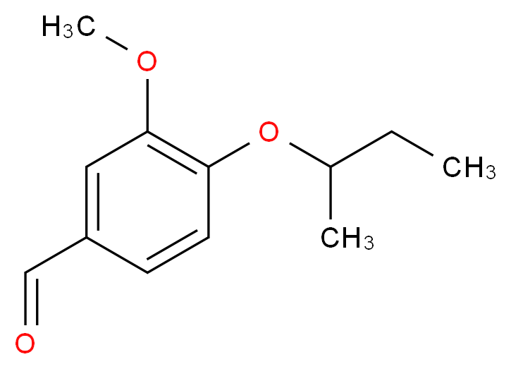 4-(butan-2-yloxy)-3-methoxybenzaldehyde_分子结构_CAS_722489-38-5