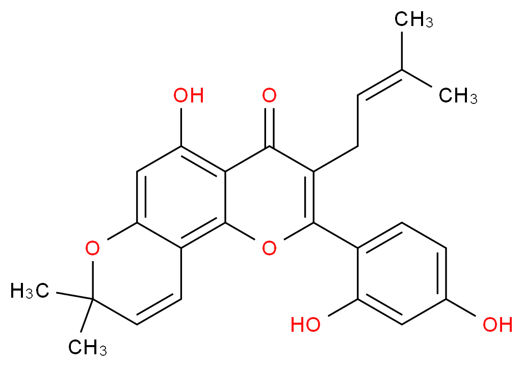 Morusin_分子结构_CAS_62596-29-6)