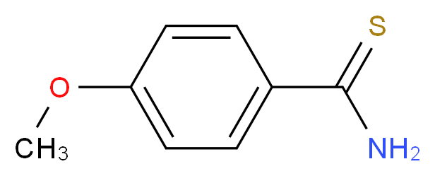 4-methoxybenzene-1-carbothioamide_分子结构_CAS_2362-64-3