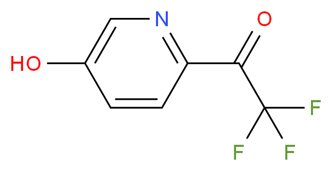 2,2,2-trifluoro-1-(5-hydroxypyridin-2-yl)ethanone_分子结构_CAS_1060804-61-6)