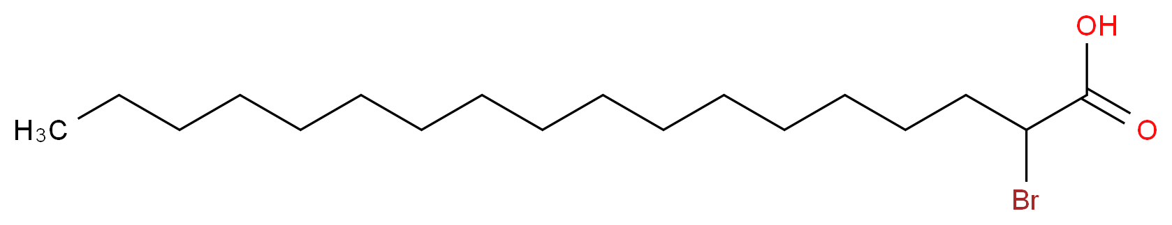 2-bromooctadecanoic acid_分子结构_CAS_142-94-9