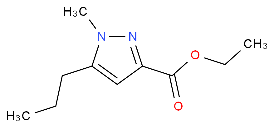 ethyl 1-methyl-5-propyl-1H-pyrazole-3-carboxylate_分子结构_CAS_247583-69-3