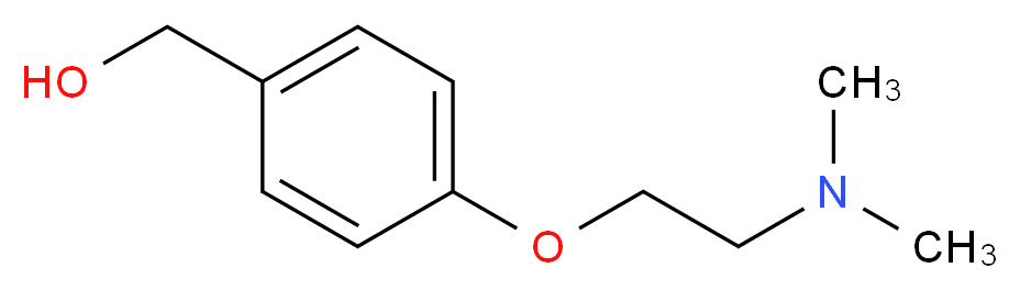 {4-[2-(dimethylamino)ethoxy]phenyl}methanol_分子结构_CAS_131028-54-1