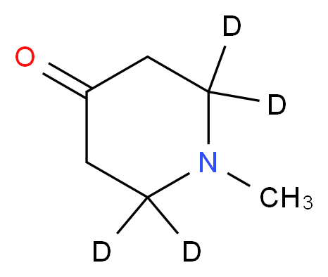 1-Methyl-4-piperidone-2,2,6,6-d4_分子结构_CAS_1189723-14-5)