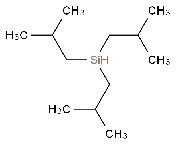 tris(2-methylpropyl)silane_分子结构_CAS_6485-81-0