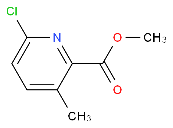 Methyl 6-chloro-3-methylpyridine-2-carboxylate_分子结构_CAS_878207-92-2)