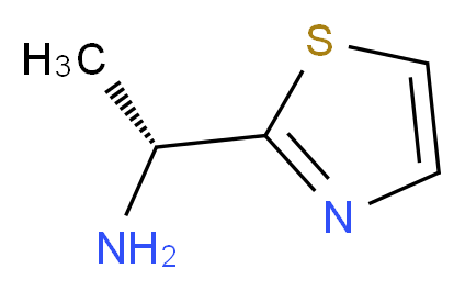 (1R)-1-(1,3-thiazol-2-yl)ethan-1-amine_分子结构_CAS_623143-43-1