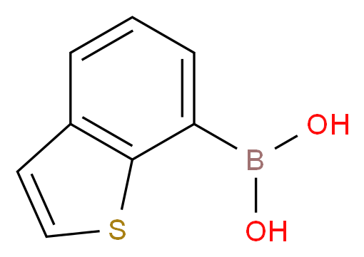(1-benzothiophen-7-yl)boronic acid_分子结构_CAS_628692-17-1