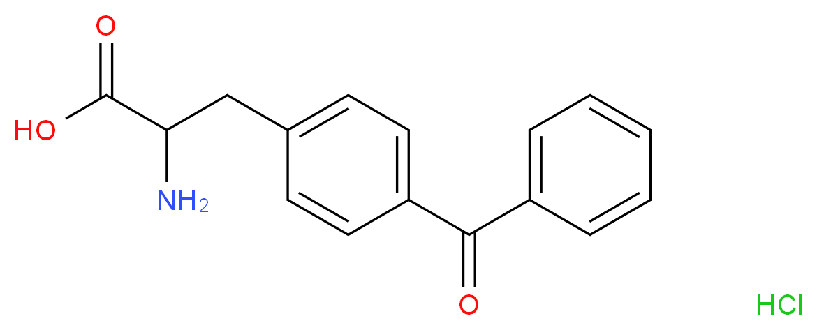 2-amino-3-(4-benzoylphenyl)propanoic acid hydrochloride_分子结构_CAS_163679-36-5