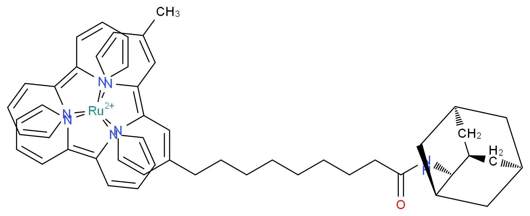 Delta-Bis(2,2'-Bipyridine)-(5-Methyl-2-2'-Bipyridine)-C9-Adamantane Ruthenium (II)_分子结构_CAS_)