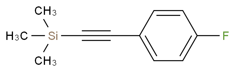 [2-(4-fluorophenyl)ethynyl]trimethylsilane_分子结构_CAS_130995-12-9