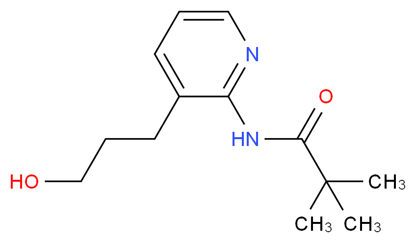 N-(3-(3-Hydroxypropyl)pyridin-2-yl)pivalamide_分子结构_CAS_)