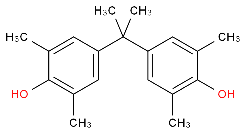 4-[2-(4-hydroxy-3,5-dimethylphenyl)propan-2-yl]-2,6-dimethylphenol_分子结构_CAS_5613-46-7