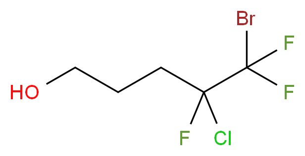 5-Bromo-4-chloro-4,5,5-trifluoropentan-1-ol 97%_分子结构_CAS_222026-50-8)