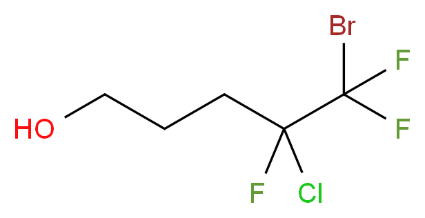 5-bromo-4-chloro-4,5,5-trifluoropentan-1-ol_分子结构_CAS_222026-50-8