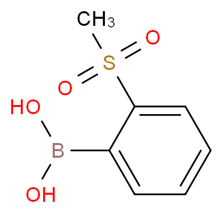 2-(Methylsulphonyl)benzeneboronic acid 98%_分子结构_CAS_330804-03-0)