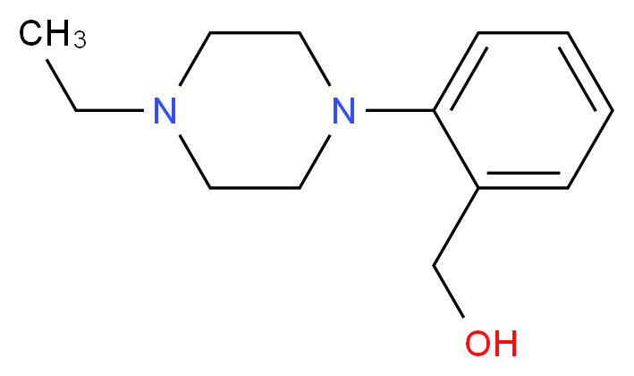 [2-(4-ethylpiperazin-1-yl)phenyl]methanol_分子结构_CAS_914349-49-8
