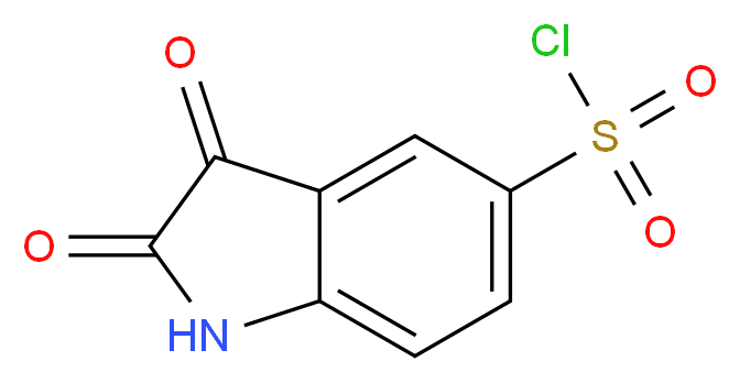 5-(Chlorosulfonyl) Isatin_分子结构_CAS_132898-96-5)