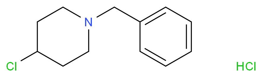 1-benzyl-4-chloropiperidine hydrochloride_分子结构_CAS_21937-57-5