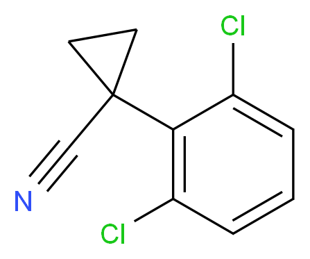 1-(2,6-dichlorophenyl)cyclopropanecarbonitrile_分子结构_CAS_124276-42-2)