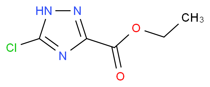 Ethyl 5-chloro-1H-1,2,4-triazole-3-carboxylate_分子结构_CAS_774608-88-7)