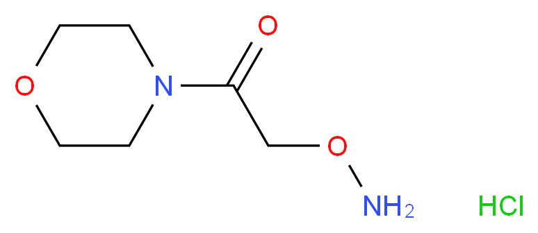 2-(Aminooxy)-1-morpholino-1-ethanone hydrochloride_分子结构_CAS_)